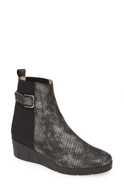 Shop Amalfi By Rangoni Gianmaria Bootie In Black Print Leather