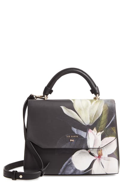 ted baker black floral bag