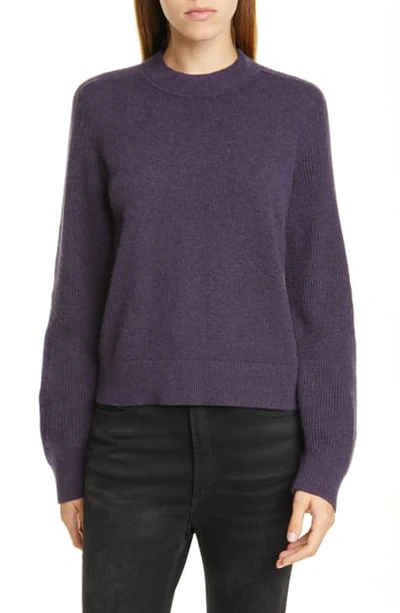 Shop Rag & Bone Logan Cashmere Sweater In Purple Night