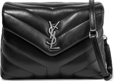 Pre-owned Saint Laurent  Loulou Shoulder Bag Toy Black