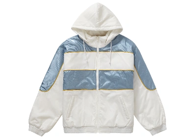Pre-owned Supreme  Sports Piping Puffy Jacket White