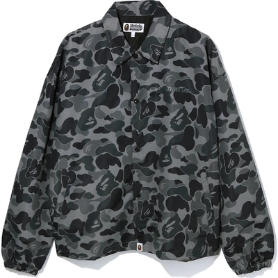 Pre-owned Bape  Abc Camo Relaxed Coach Jacket Black