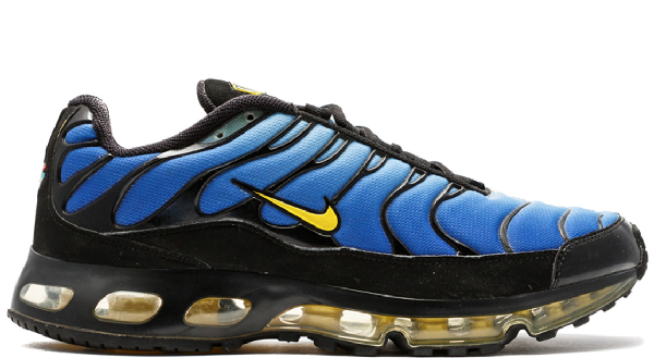 nike tn yellow and black