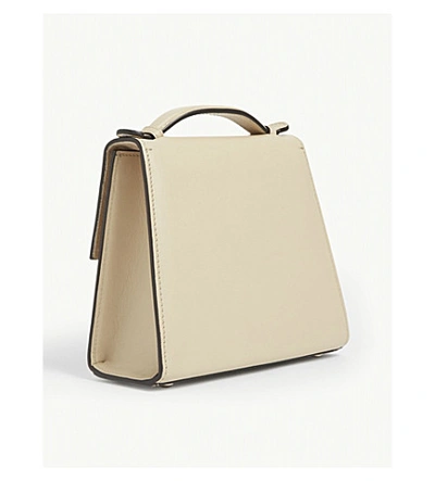 Shop Hunting Season Small Leather Shoulder Bag In Oyster