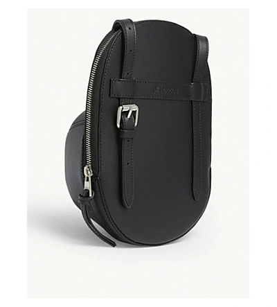 Shop Jw Anderson Cap Leather Shoulder Bag In Black