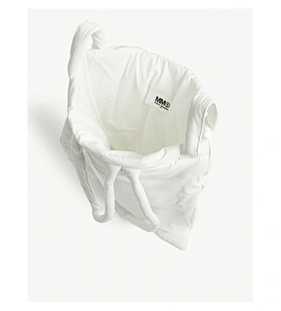 Shop Mm6 Maison Margiela Pillow Shoulder Bag In White