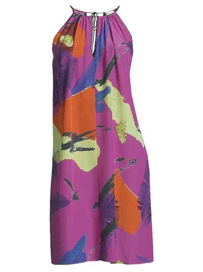 Shop Robert Graham Women's Melrose Silk Dress Size: Xl By  In Multicolor