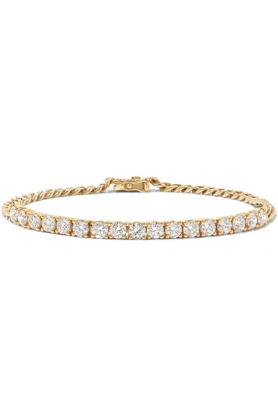 Shop Anita Ko Line 18-karat Gold Diamond Bracelet