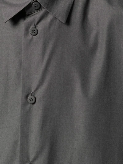 Shop Issey Miyake Long Sleeve Shirt In Grey