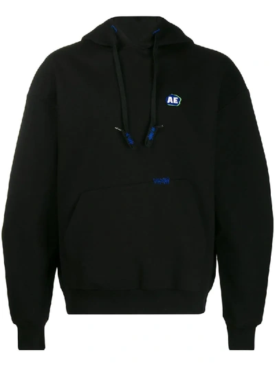 Shop Ader Error Logo Hoodie In Black