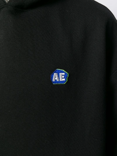 Shop Ader Error Logo Hoodie In Black