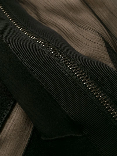 Shop N°21 Sheer Panel Dress In Black