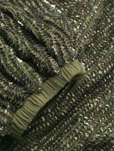 Shop Retroféte Grace Mini Dress In Army Green