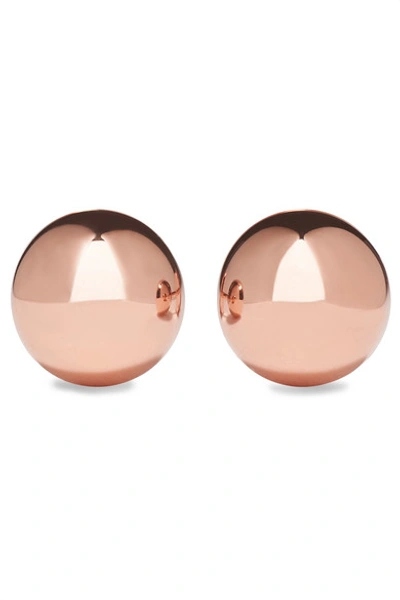 Shop Anita Ko Ball 18-karat Rose Gold Earrings