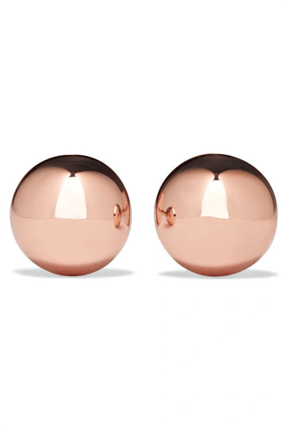 Shop Anita Ko Ball Small 18-karat Rose Gold Earrings