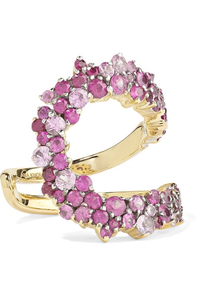 Shop Ana Khouri Mirian 18-karat Gold Tourmaline Ring