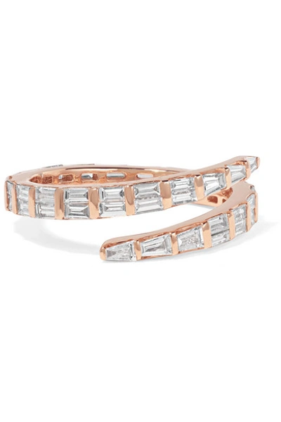 Shop Anita Ko 18-karat Rose Gold Diamond Ring