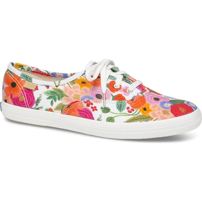 Shop Keds X Rifle Paper Co. Champion Garden Party In White Multi