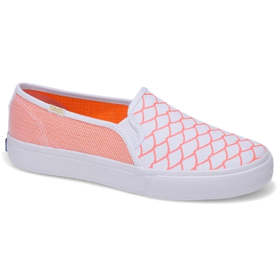 Shop Keds X Alaina Marie Double Decker Mesh Waves In Coral