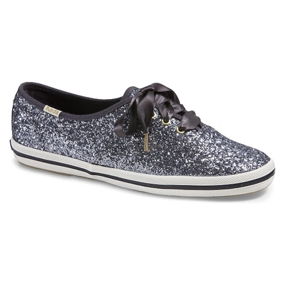 Shop Keds X Kate Spade New York Champion Glitter In Pewter