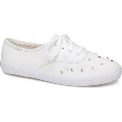 Shop Keds Champion Starlight Leather Stud In White
