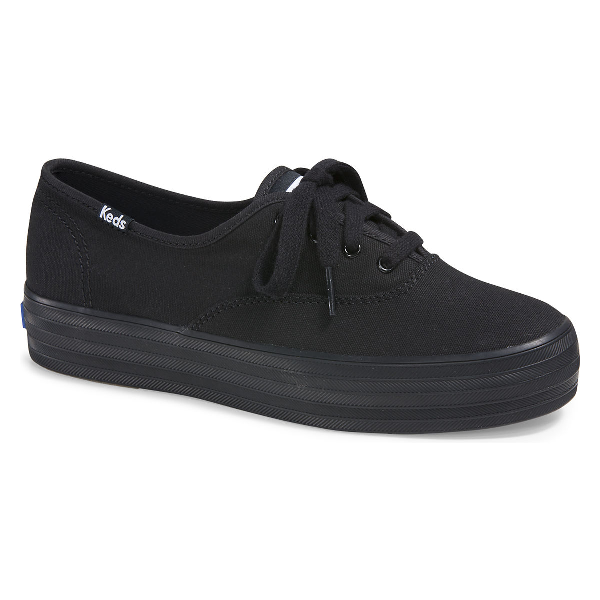 black platform keds