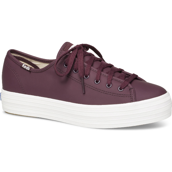 burgundy keds