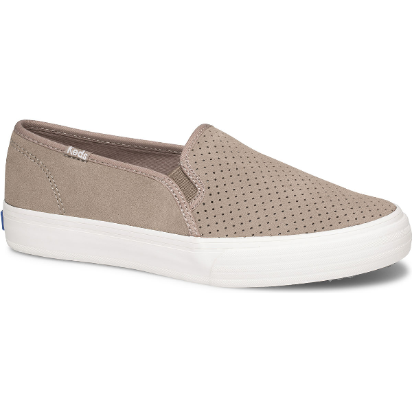 keds double decker perf suede taupe