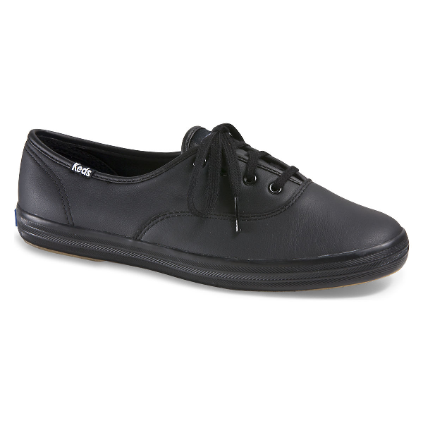 keds champion black leather