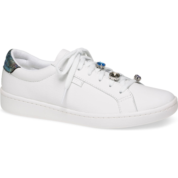 all white leather keds