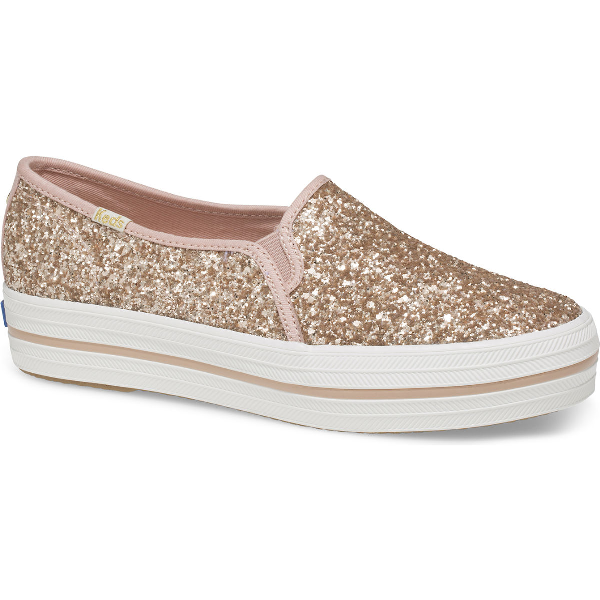 keds x kate spade new york triple glitter sneakers