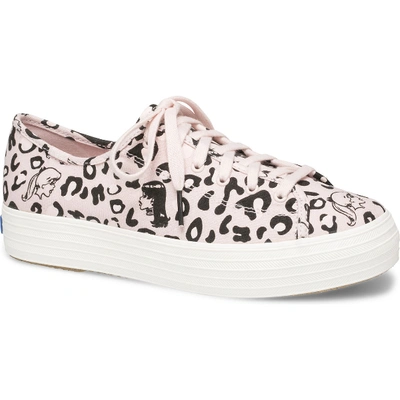 Shop Keds X Betty And Veronica Triple Kick Leopard In Pink