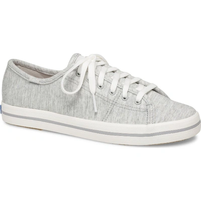 Shop Keds Kickstart Stripy Jersey In Lt Gray