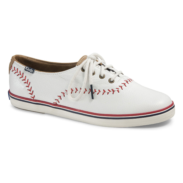Keds Champion Pennant Leather In Off 