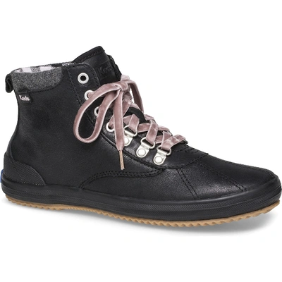 Shop Keds Scout Water-resistant Leather Boot W/ Thinsulate™ In Black