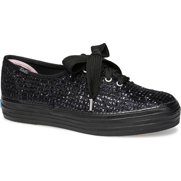 black sparkle keds
