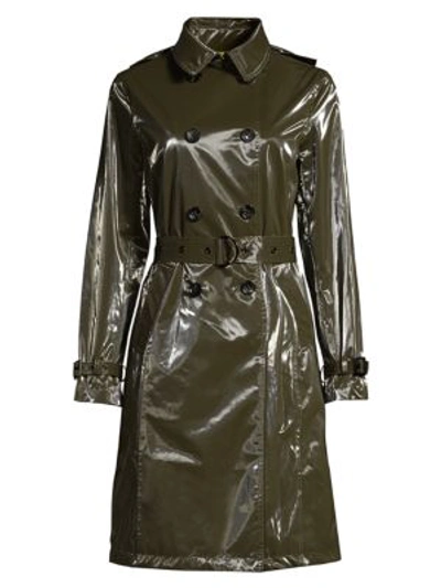 Shop Jane Post Women's Piccadilly Trench Coat In Army