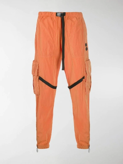 Shop Off-white Parachute Cargo Trousers In Orange