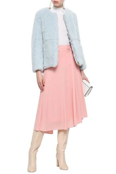 Shop Marni Alpaca, Cotton And Mohair-blend Jacket In Sky Blue