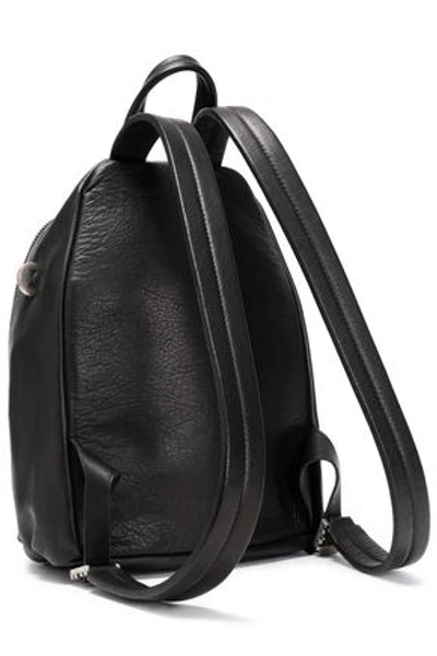 Shop Rick Owens Mini Washed-leather Backpack In Black