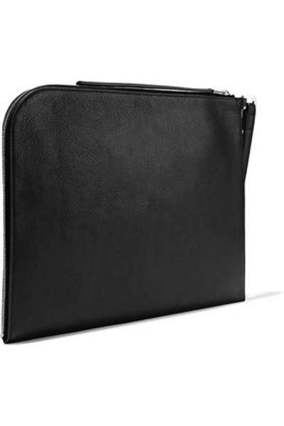 Shop Rick Owens Leather Pouch In Black