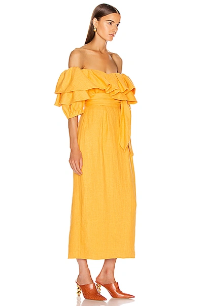 Shop Mara Hoffman Arabella Dress In Yellow