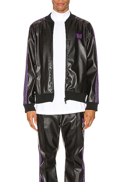 Needles Rib Collar Track Jacket In Black | ModeSens