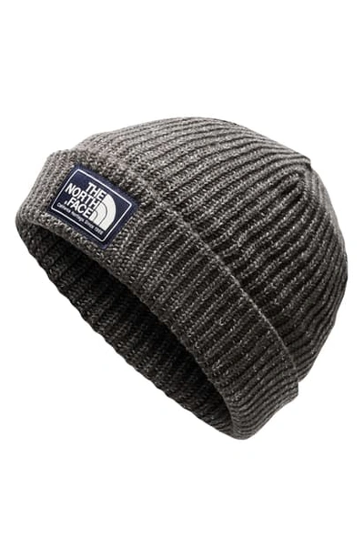 Shop The North Face Salty Dog Beanie In Graphite Grey/mid Grey