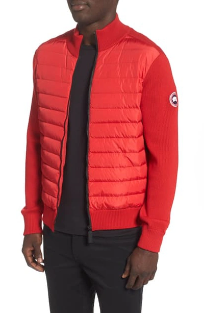 Shop Canada Goose Hybridge 675 Fill Power Down Jacket In Red