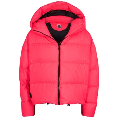 Shop Bacon Cloud Neon Pink Quilted Shell Jacket In Bright Pink