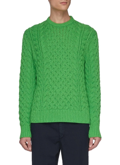 Shop Rag & Bone 'aran' Merino Wool-blend Cable Knit Sweater