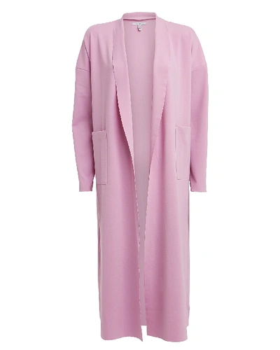 Shop Atoir Atoìr Satin Open Front Overcoat In Pink