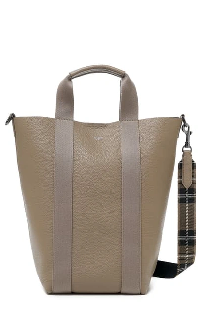 Shop Botkier Sutton Place Convertible Leather Shopper In Truffle