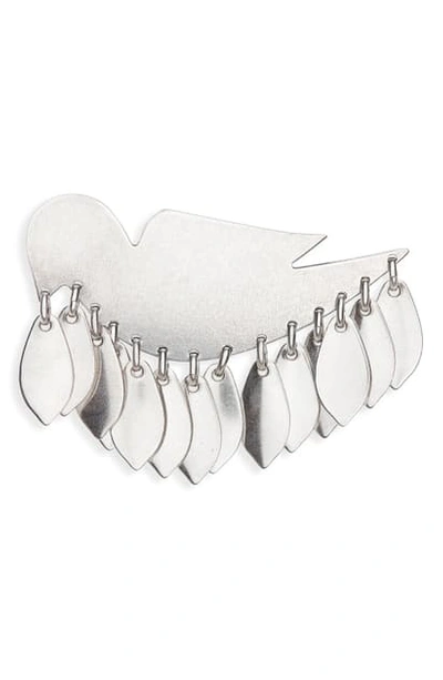 Shop Isabel Marant Bird Brooch In Silver
